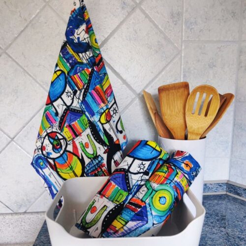 Kuhinjska krpa Zlati tok obilja